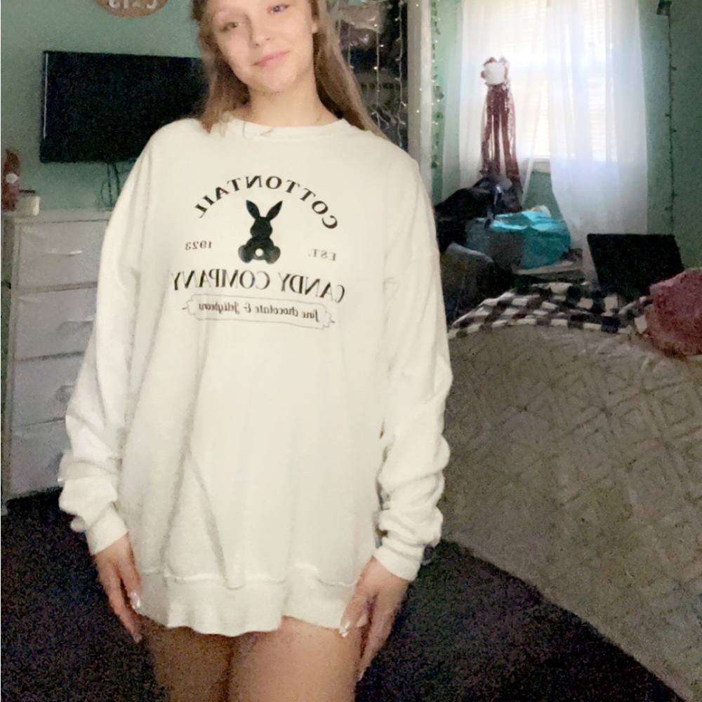 Homemade sweatshirt.